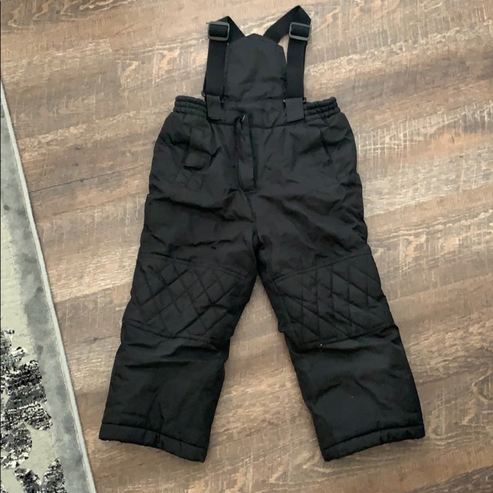 Black kids ski bib - Picture 1 of 5